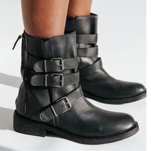 Free People Sunbelt‎ Santa Fe Moto Boots Size 9 EU 39